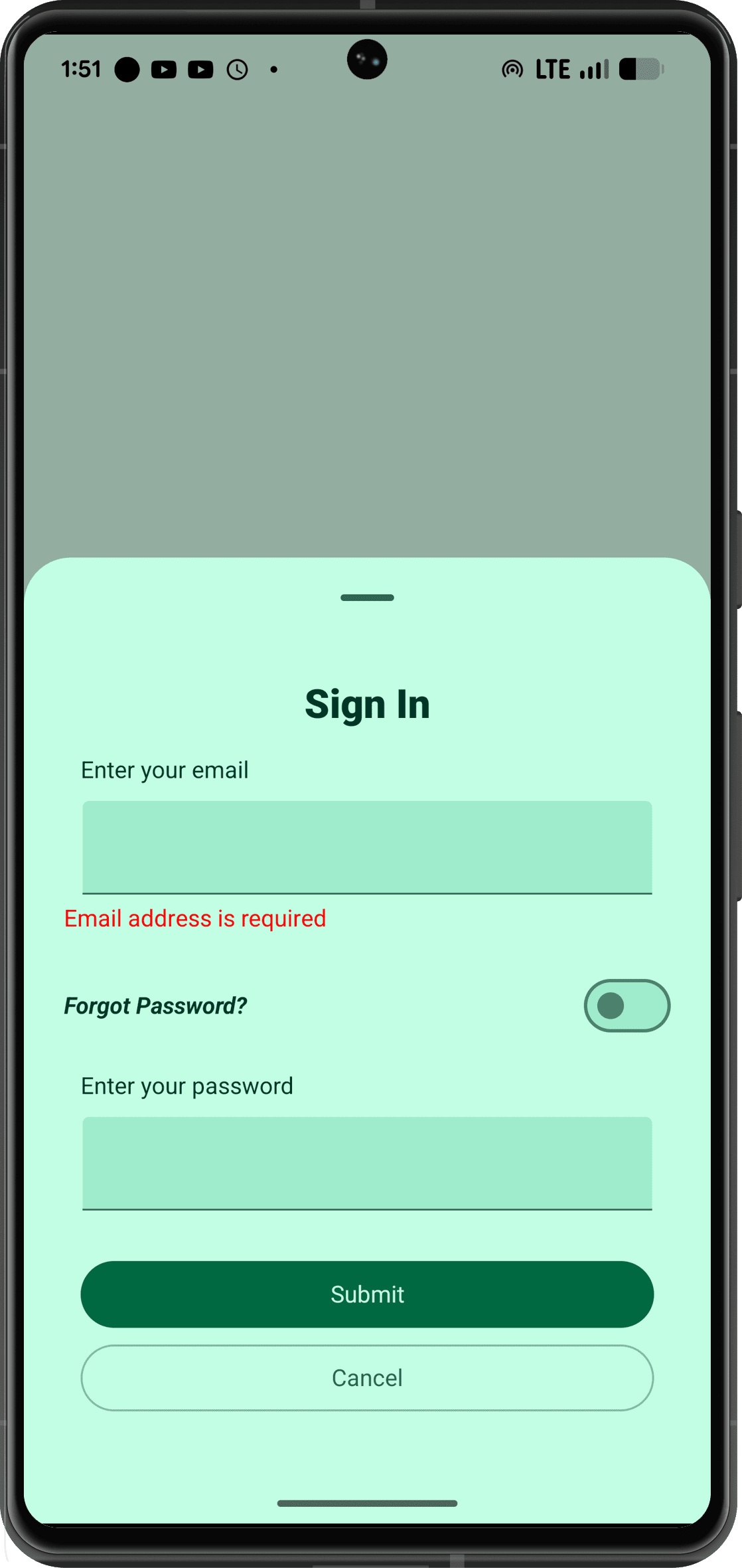 Screenshot description