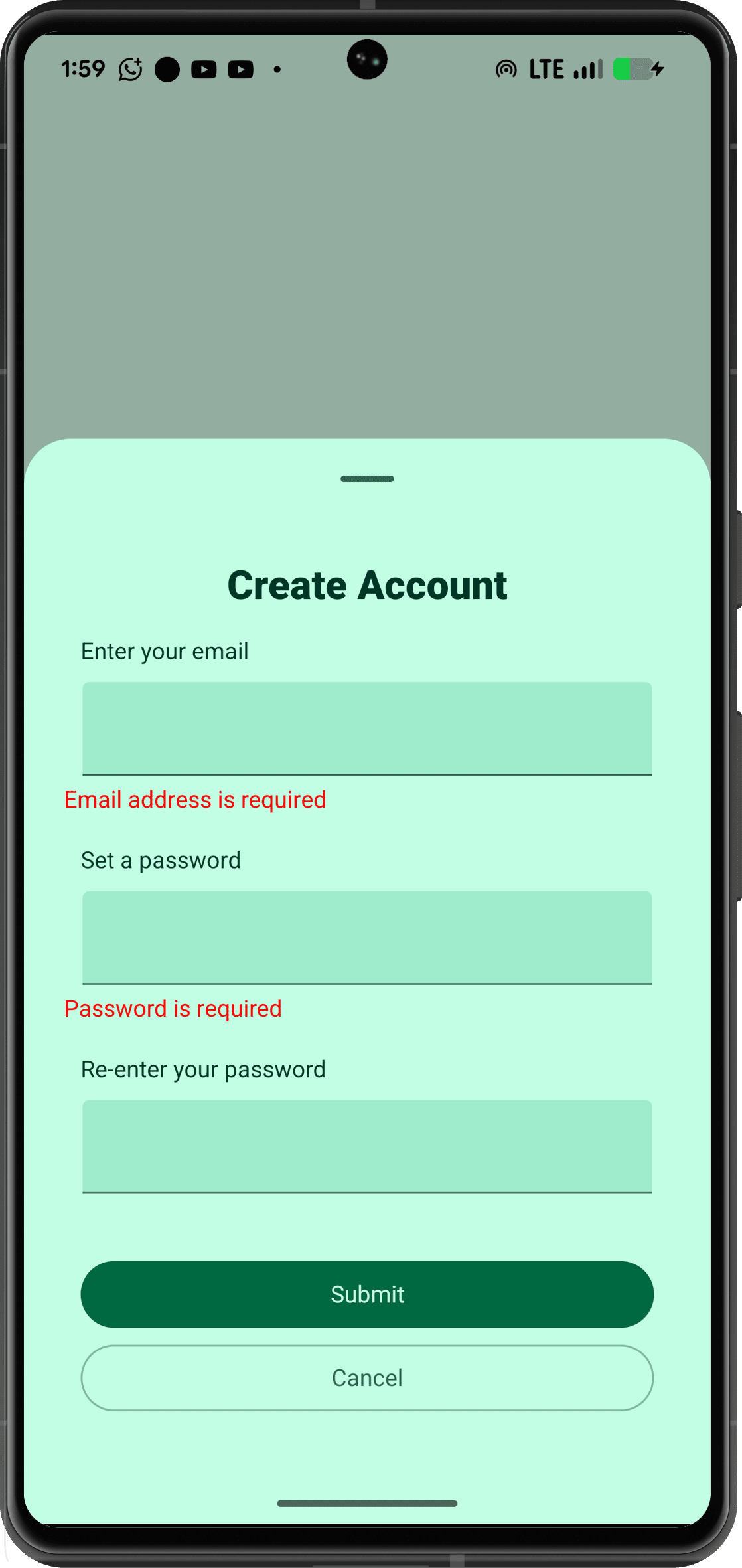 Screenshot description